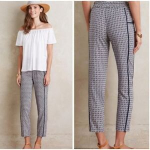 Anthropologie Hei Hei printed casual cropped pants sz M